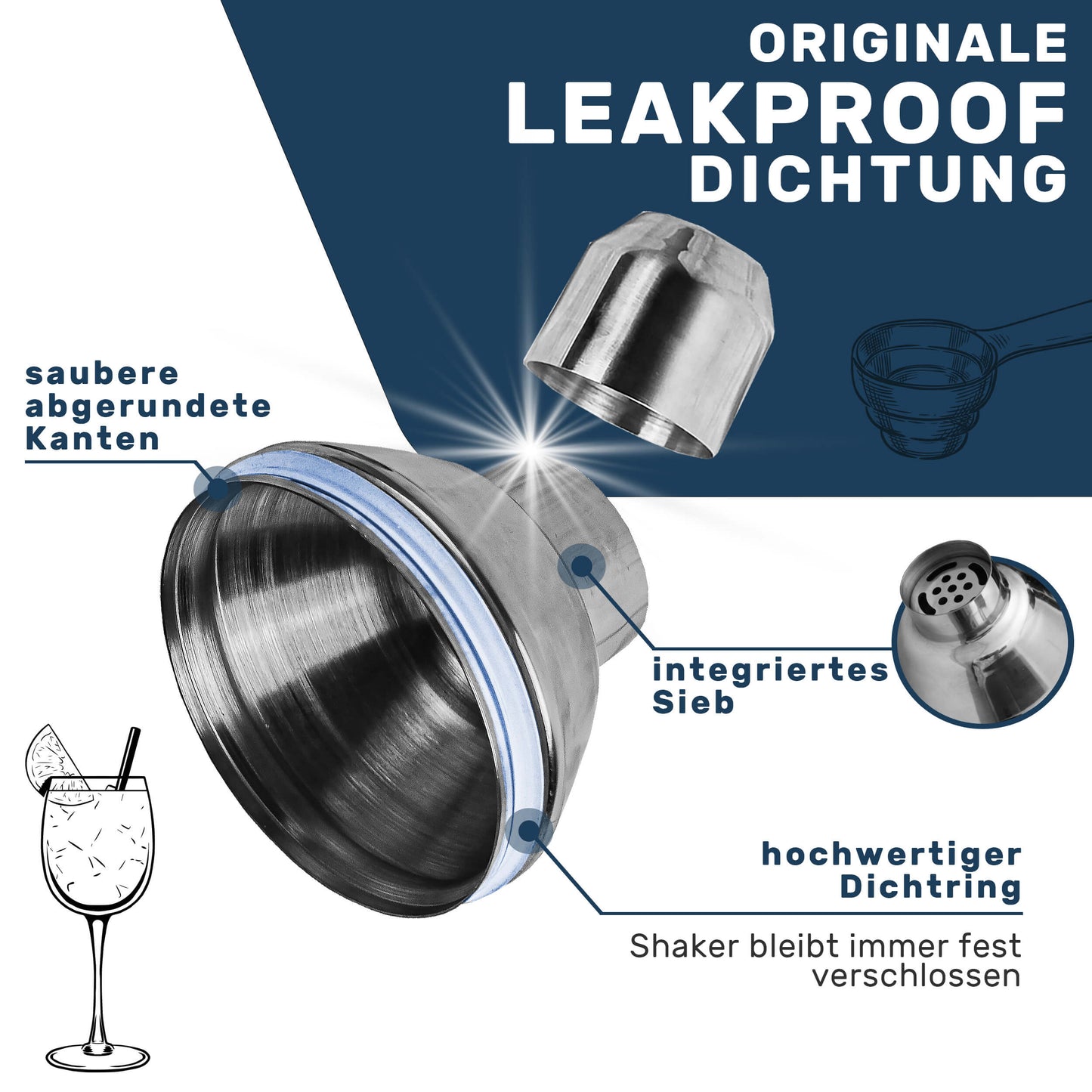 GREVENING Cocktail Set Premium - 16-teilig